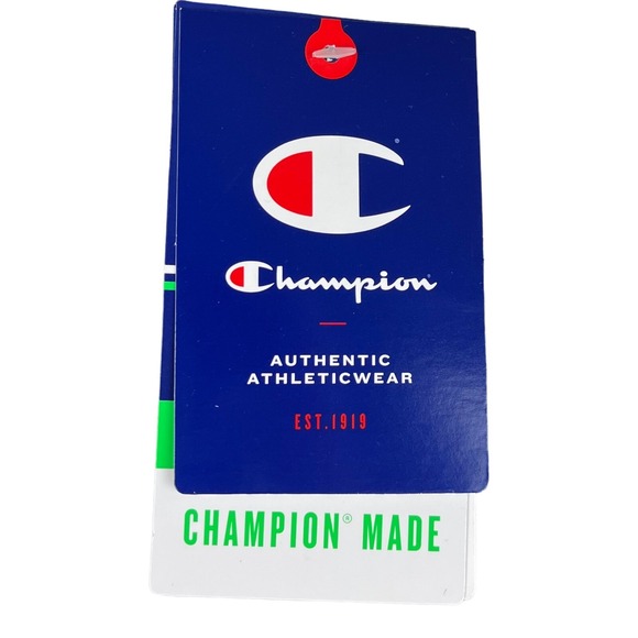 Champion Mens Fleece Jogger Pants Size L (32x31") Gray-Multi Graphic Tapered Leg - Picture 7 of 9